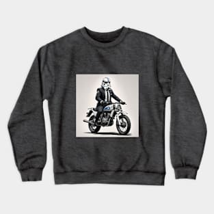 Stormtrooper biker gentleman Crewneck Sweatshirt